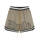 Rhude Shorts Striped Elastic Sport Mesh Shorts