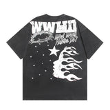 Hellstar T Shirt Washing Water Black Series Printed Short Sleeve T-Shirt