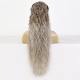 Women's Wigs High Temperature Silk Water Ripple Long Curly Hair Ponytail Hair Extensions Ponytail
