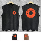 Purple Brand Distressed Tank T Shirts Distressed Sleeveless T-shirt Vest