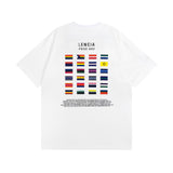 Men T-shirts Spring and Summer Paris Printed Short Sleeve T-Shirt Loose Casual