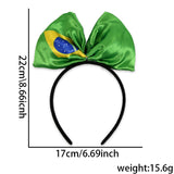 Themed Party Supplies 2026 US-Canada-Mexico World Cup Fan Headband – National Flag Bow Cheerleading Accessory