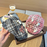 Y2k hot girl hat heavy industry pink three bears cartoon bowsgrids beret