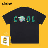 Drew T Shirts Short Sleeve T-shirt Letter Loose