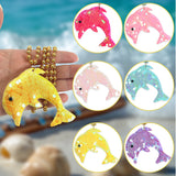 Themed Party Supplies Mermaid Ocean Series Necklace – Party Decoration with Dolphin Pendant & Glitter Tail