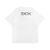 Mens T-shirts Summer Paris Mirror Short Sleeve Crew Neck T-Shirt Loose