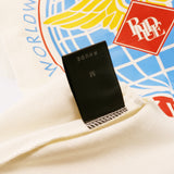 Rhude T Shirt Label Wings Alphabet Earth Print Short Sleeve T-Shirt