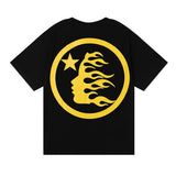Hellstar T Shirt No Guts No Glory Print Short Sleeve T-Shirt