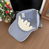 Y2k hot girl hat heavy industry five-pointed star bows baseball cap cartoon peaked cap