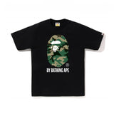 Bathing Ape T Shirt Spring Summer Forest Camouflage Ape Man Letter Print Pattern Short Sleeve T-Shirt