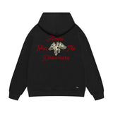 Amiri hoodie mottled pegasus print