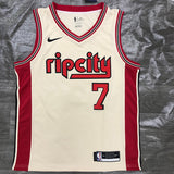 NBA Jerseys Trailblazer, Off White 7, Roy