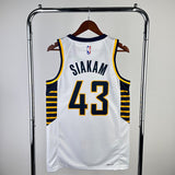 NBA Jerseys 23 season, Pacers, home, White 43, Hillcam