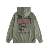 Amiri washed hoodie letter sign distressed printing