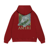 Amiri hoodie black panther print