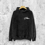 Amiri washed hoodie with starry sky distressed print