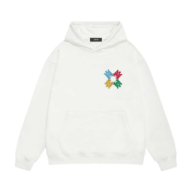 Amiri hoodie color block simple logo set print