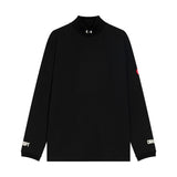 C.e sweatshirt fall and winter c.e half turtleneck nylon thread embroidered bottom shirt