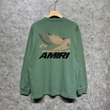 Amiri long sleeve shirts mottled pegasus printing
