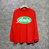 Amiri long sleeve shirts oval letterprinting