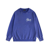 Amiri washed sweatshirt banana panther printing washed and distressed
