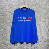 Amiri long sleeve shirts red font printing