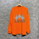Amiri long sleeve shirts bone crack star printing