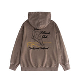 Amiri washed hoodie billiard sketch washed distressed printing