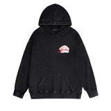 Amiri washed hoodie pink beach washed distressed printing