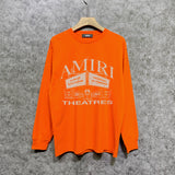 Amiri long sleeve shirts skeleton letterprinting