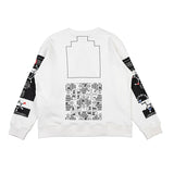 C.e sweatshirt autumn winter c.e creative pattern round neck pullover sweatshirt