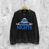 Amiri washed sweatshirt earth letterprinting washed and distressed