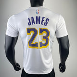 NBA Jerseys Lakers, white 23, quick-drying short sleeves