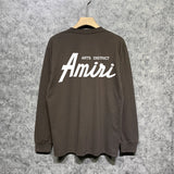 Amiri long sleeve shirts pure letterprinting