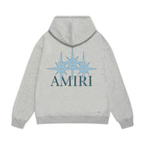 Amiri hoodie bone crack star print