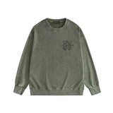 Amiri washed sweatshirt damaged oil painting printing washed and distressed