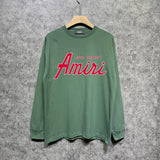 Amiri long sleeve shirts stroke pure letterprinting