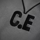 C.e sweatshirt fall and winter c.e japanese style washed distressed batik gray jacquard round neck pullover sweatshirt