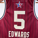 NBA Jerseys 24 season, All-Star, Red 5, Edwards