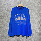Amiri long sleeve shirts skeleton letterprinting