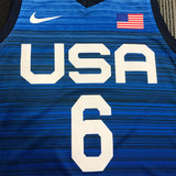 NBA Jerseys 2021 Olympics USA Team Blue 6, Lillard