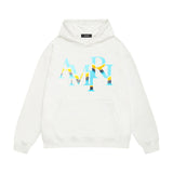 Amiri hoodie gradient overlapping letterprinting