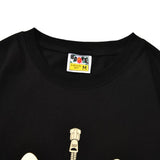 Bathing Ape T-Shirt Shark Zipper Printed Short Sleeve T-Shirt