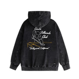 Amiri washed hoodie billiard sketch washed distressed printing