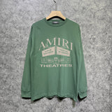 Amiri long sleeve shirts skeleton letterprinting