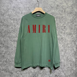 Amiri long sleeve shirts classic letter spider print
