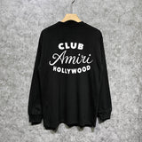 Amiri long sleeve shirts hollywood club printing