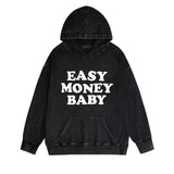 Amiri washed hoodie fat letter printing distressed printing