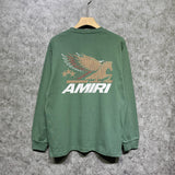 Amiri long sleeve shirts mottled pegasus printing