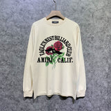Amiri long sleeve shirts rose printing